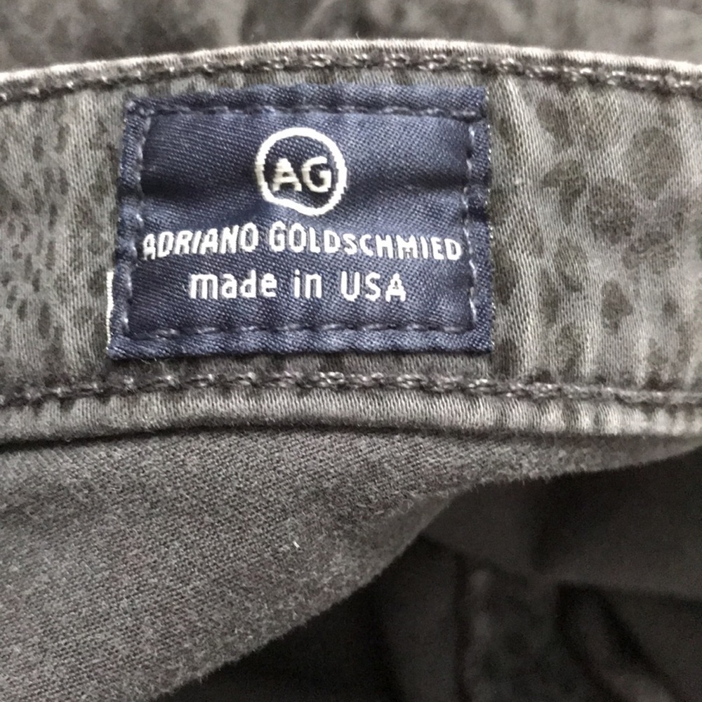 AG ADRIANO GOLDSCHMIED Faded Gray Snakeskin Print Skinny Jeans Size 27R - Picture 11 of 12